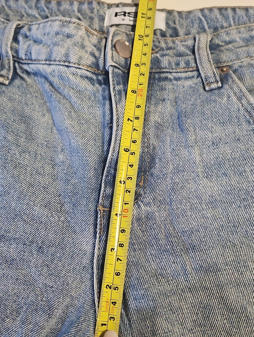RSQ Light Blue Low-Rise Baggy Jeans 30x30 - Picture 6 of 8